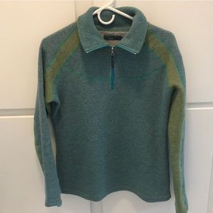 PrAna quarter zip wool blend - machine washable